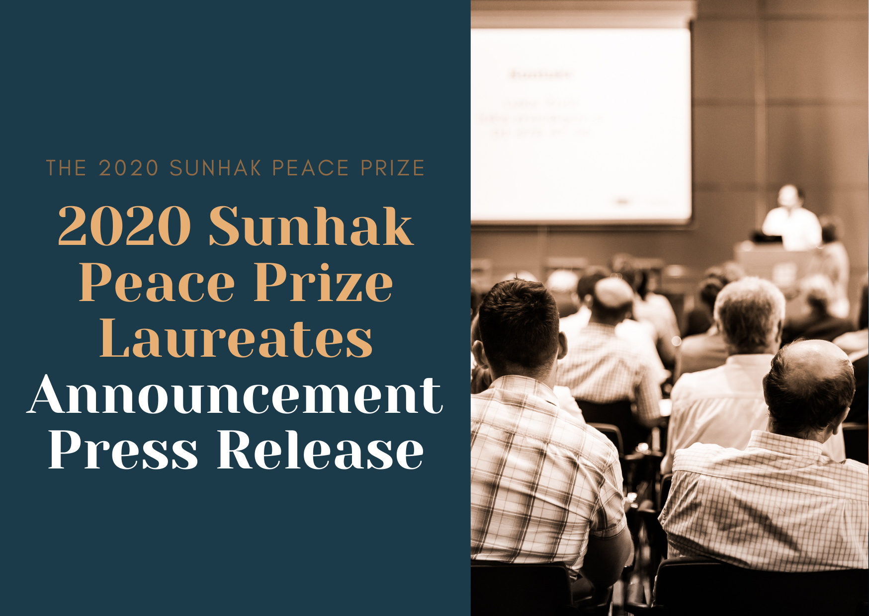 2020 Sunhak Peace Prize Laureates Announcement Press Release 썸네일